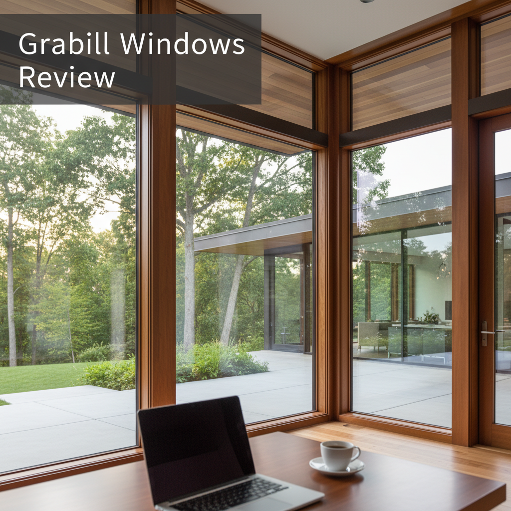 Professional blog header image for article titled: Grabill Windows Review. High quality, relevant imagery, clean composition.