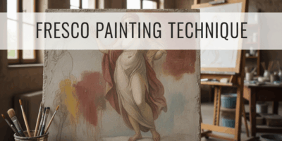 Professional blog header image for article titled: Fresco Painting Technique. High quality, relevant