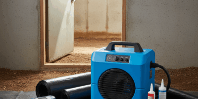 Professional blog header image for article titled: Crawl Space Water Damage Prevention. High quality