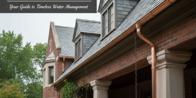 Professional blog header image for article titled: Classic Gutter Systems. High quality, relevant im