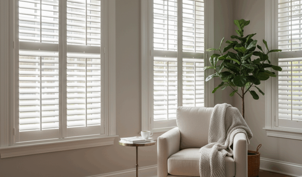Professional blog header image for article titled: Shuttercraft Window Shutters. High quality, relev