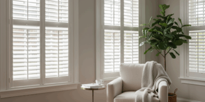 Professional blog header image for article titled: Shuttercraft Window Shutters. High quality, relev
