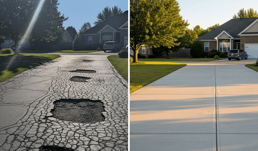 Asphalt Driveway vs Concrete Driveway Which Wins