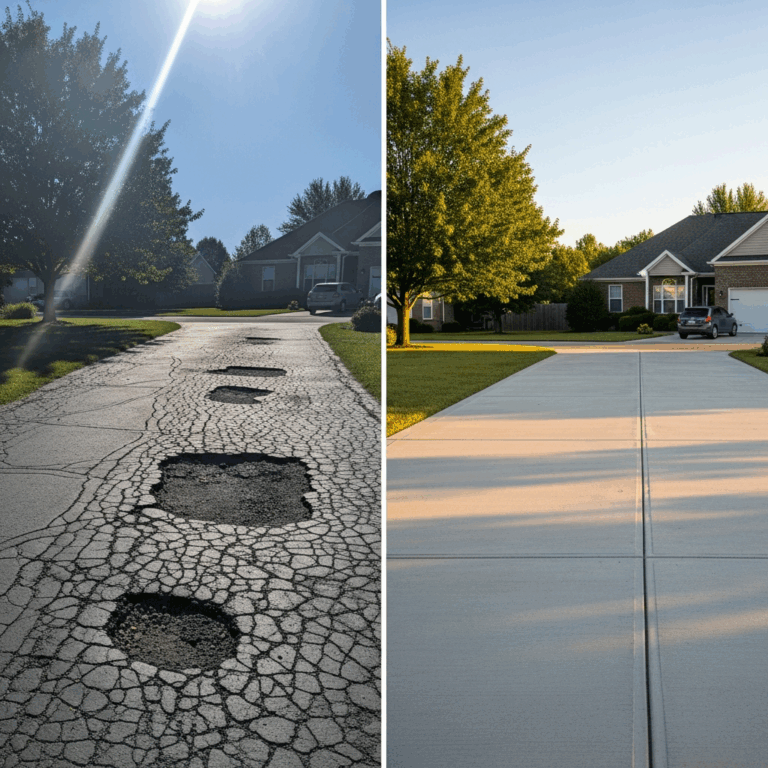 Asphalt Driveway vs Concrete Driveway Which Wins