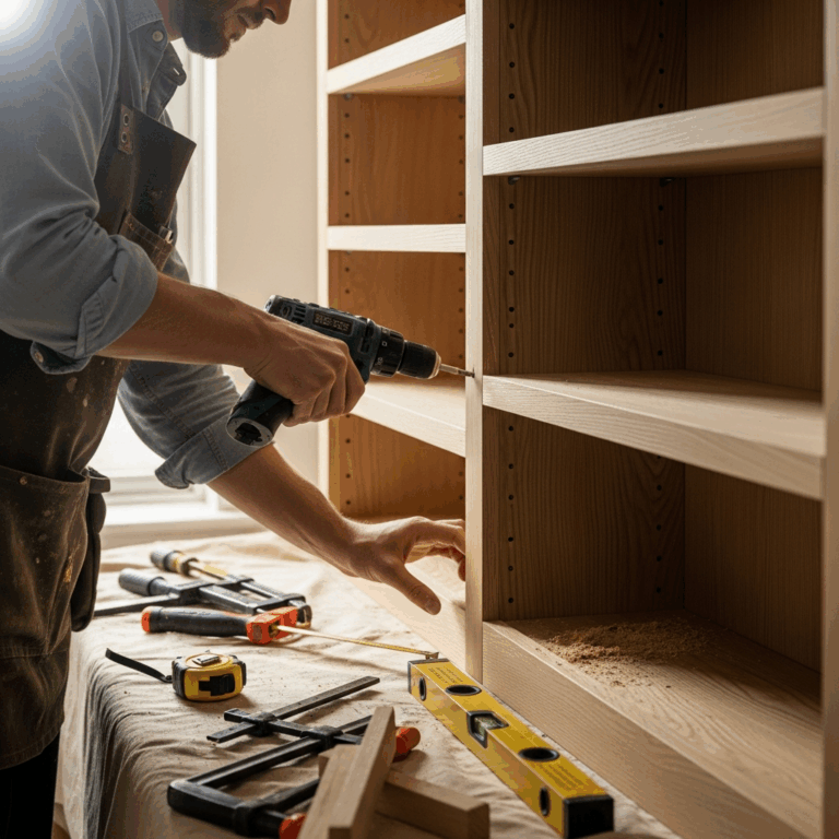 How to Build a Built-In Bookshelf Step-by-Step Plans