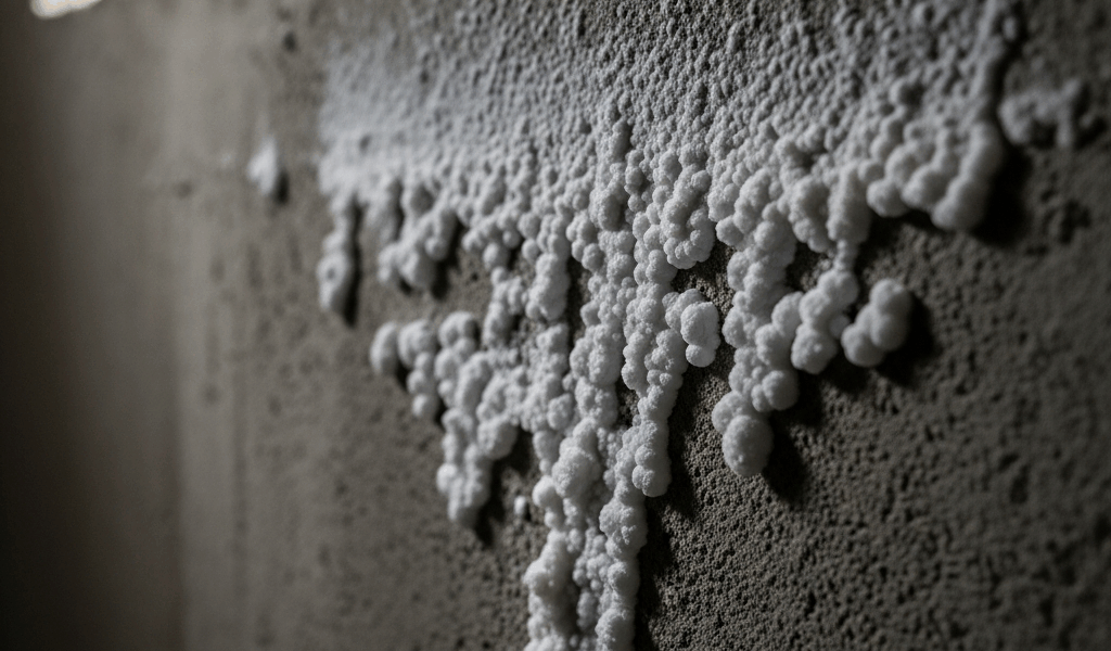 Efflorescence on Basement Walls What It Really Means